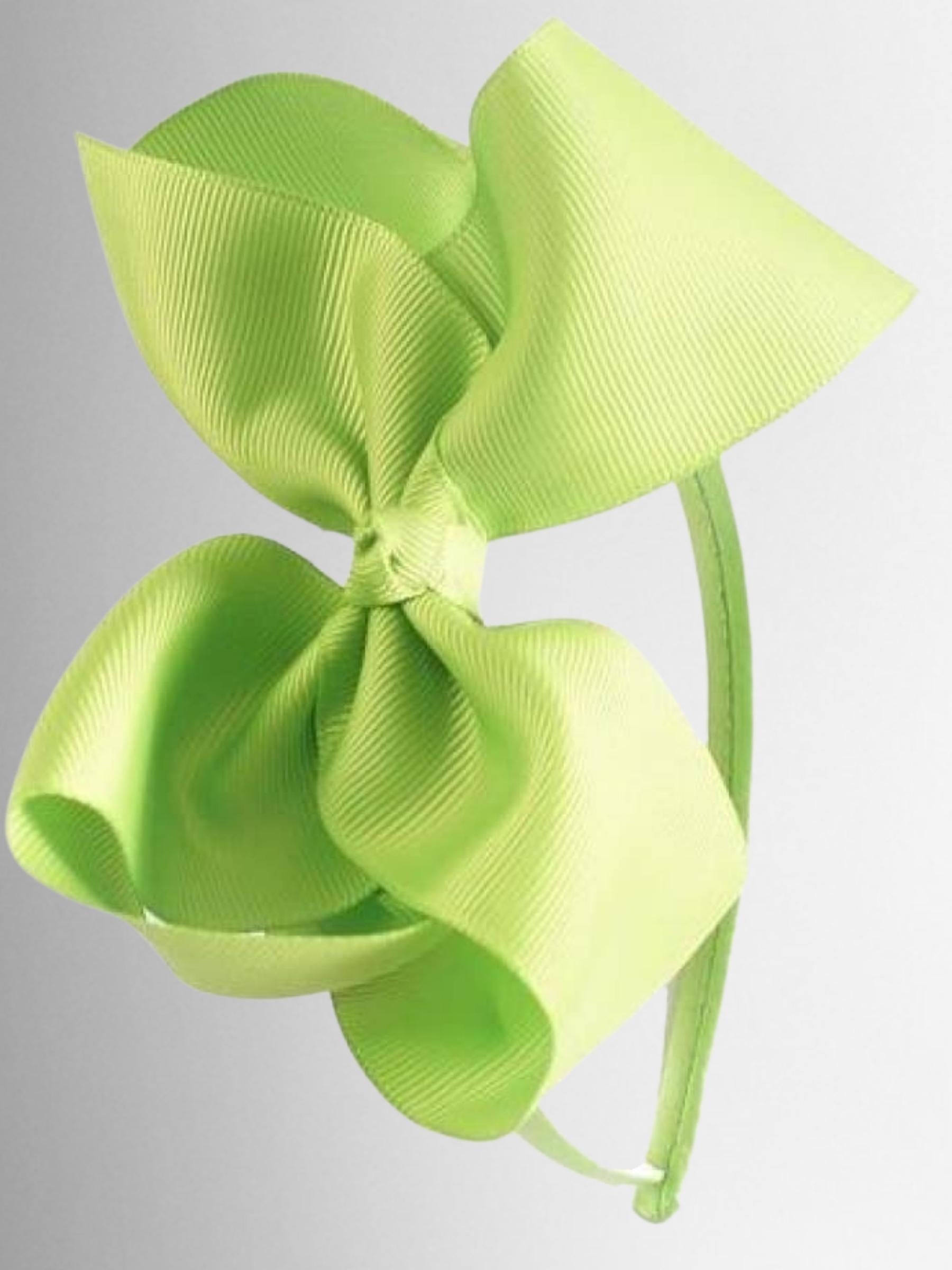 Girls Bow Headband ( 10 color options)