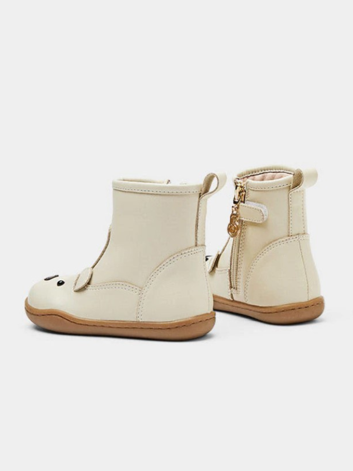 Mia Belle Girls Teddy Bear Leather Boots | Shoes By Liv & Mia