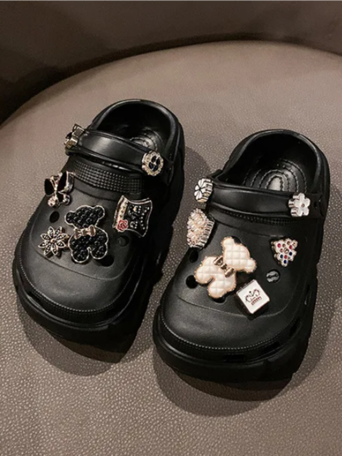 Girls Stylish Charm-Accented Shoes