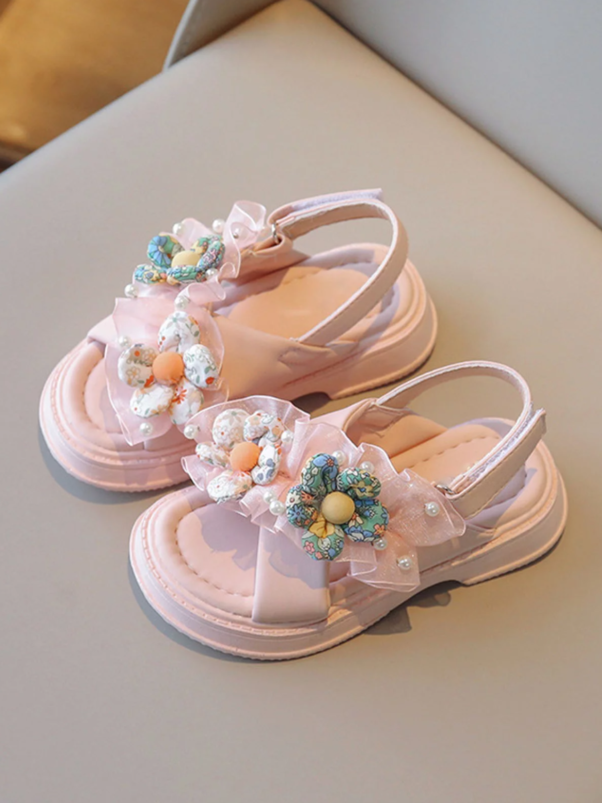 Girls Blossom Beauty Floral Sandals