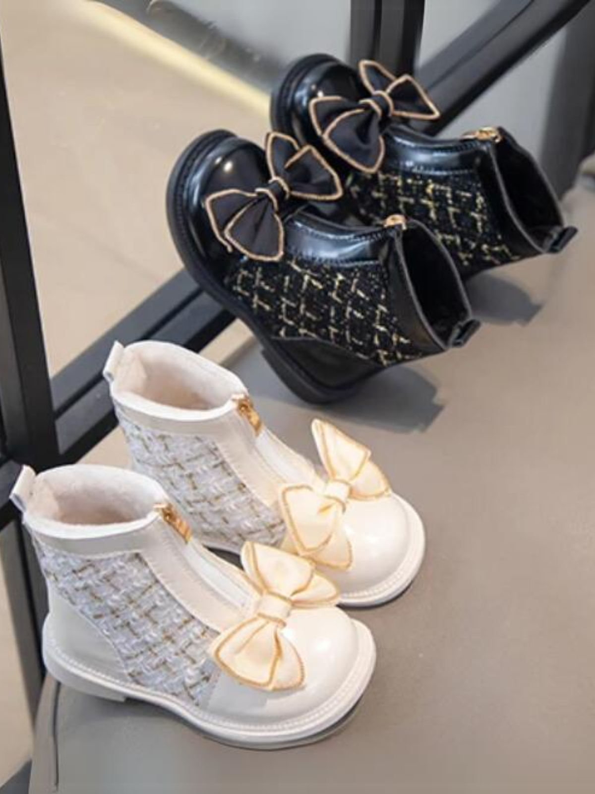 Mia Belle Girls Tweed Boots | Shoes By Liv & Mia