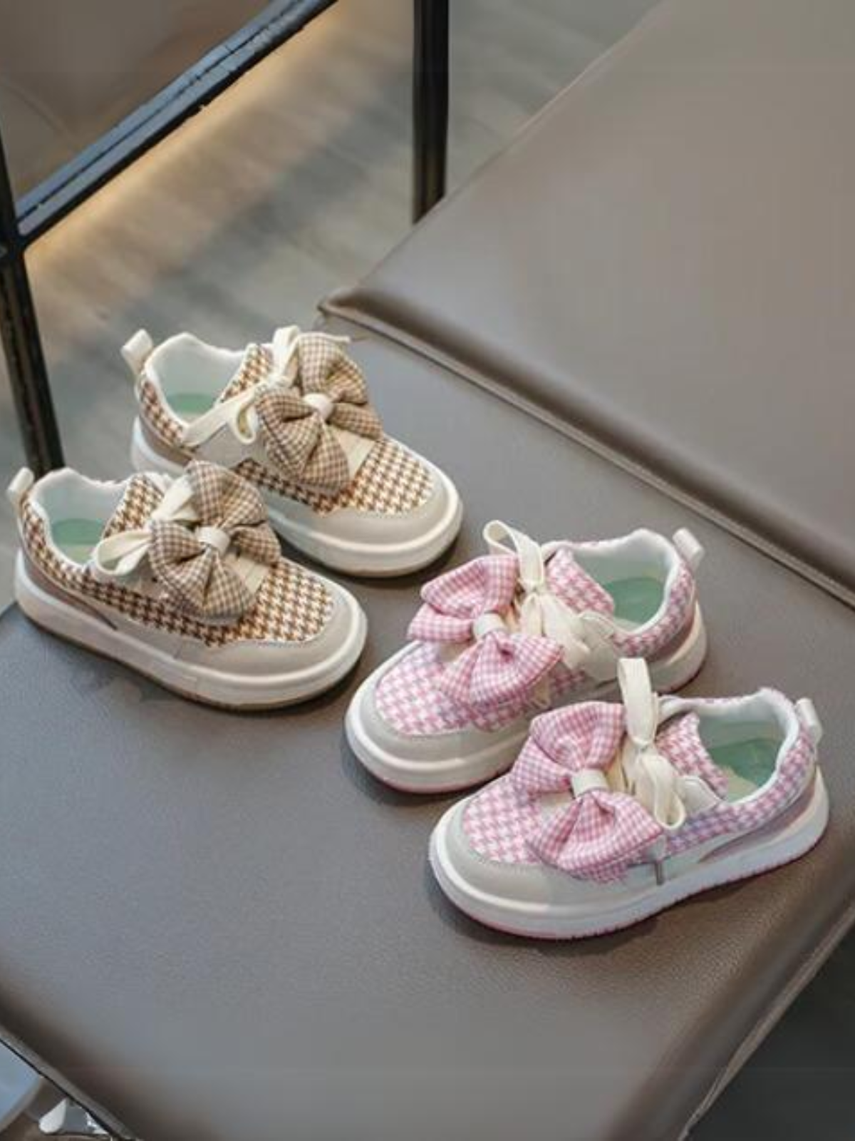 Mia Belle Girls Houndstooth Sneakers | Shoes By Liv And Mia
