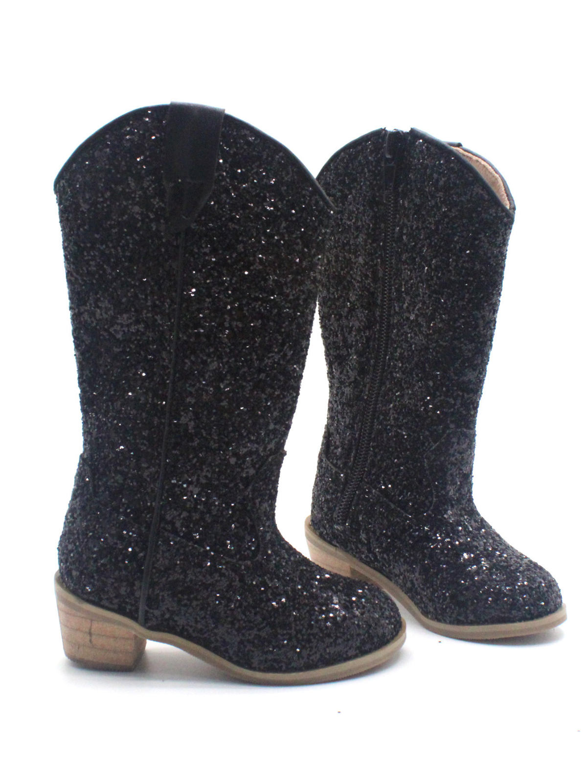 Kids Shoes By Liv & Mia | Girls Glittery Knee High Cowboy Boots 