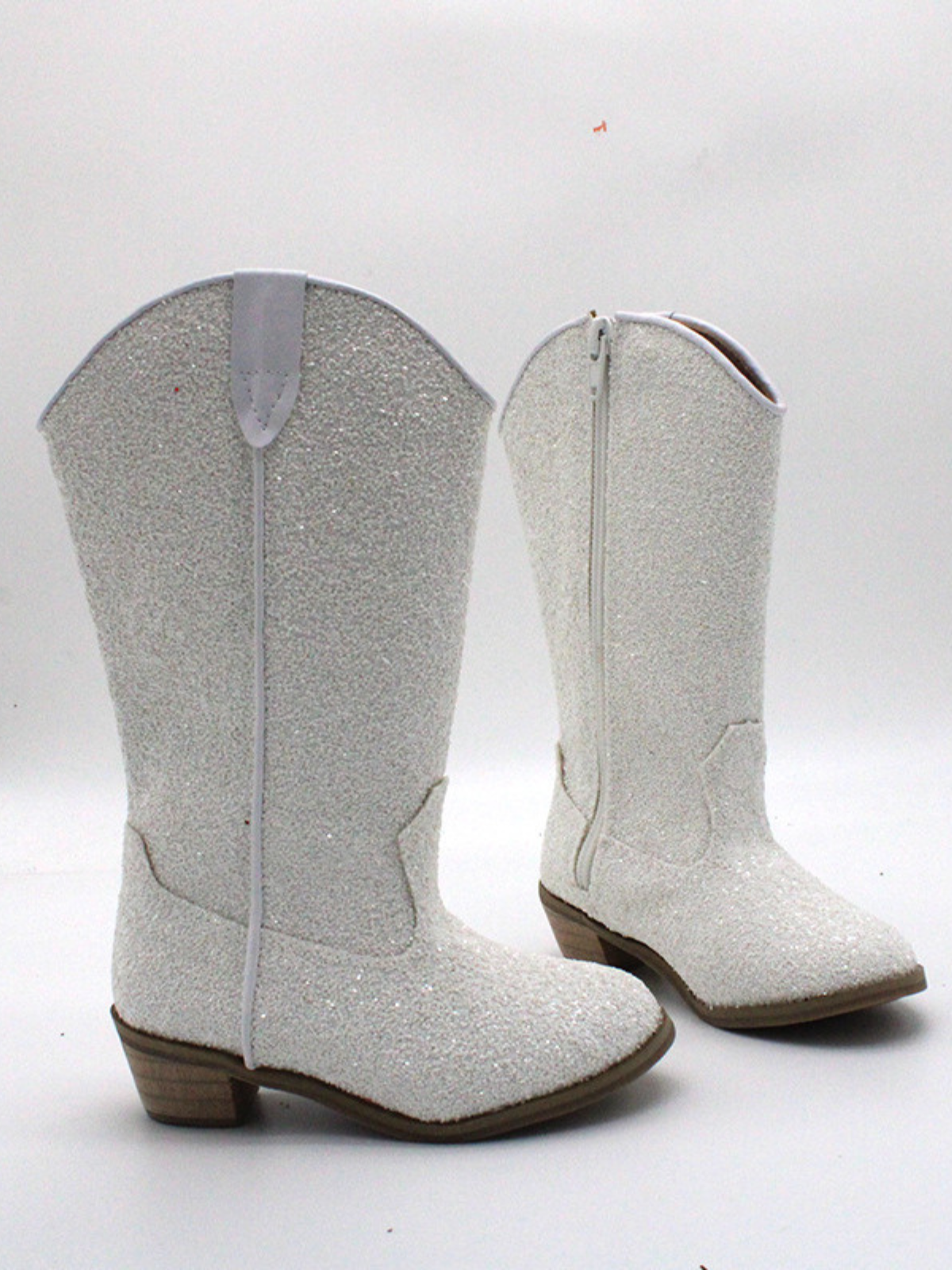 Kids Shoes By Liv & Mia | Girls Glittery Knee High Cowboy Boots 