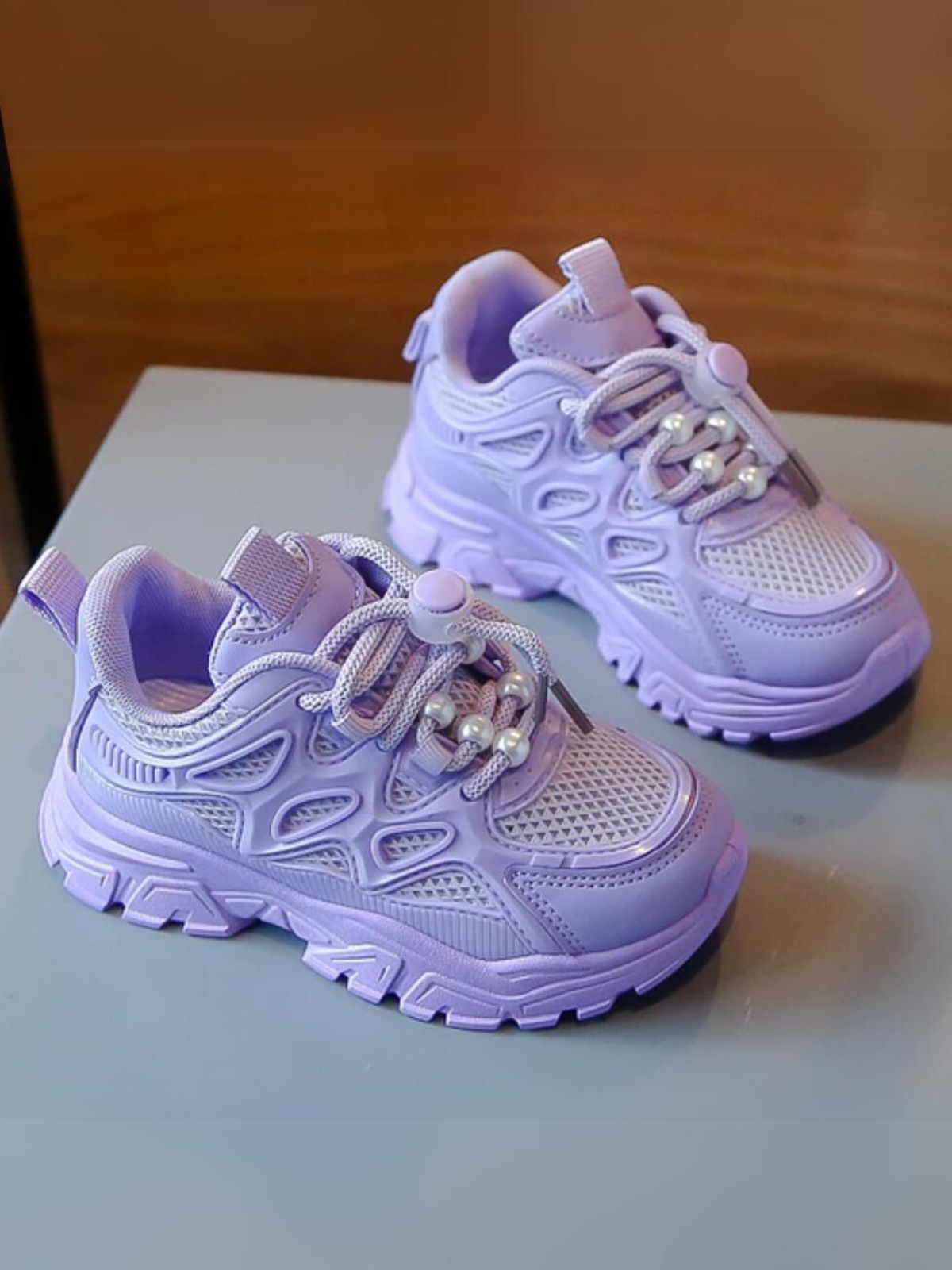 Girls Lightweight Mesh Running Sneakers - Comfort and Style