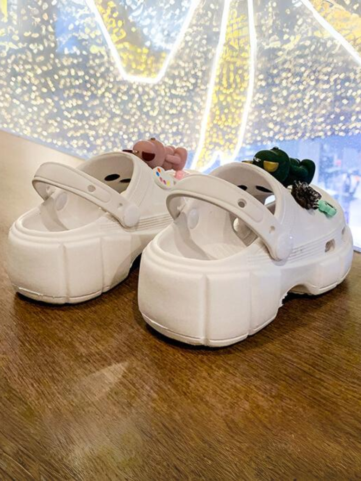 Girls Stylish Charm-Accented Shoes