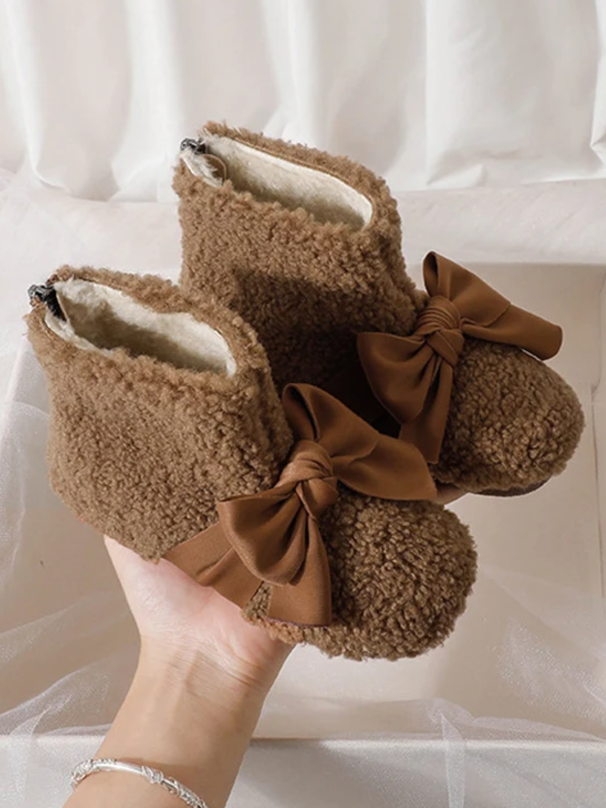 Mia Belle Girls Faux Fur Booties | Shoes By Liv & Mia