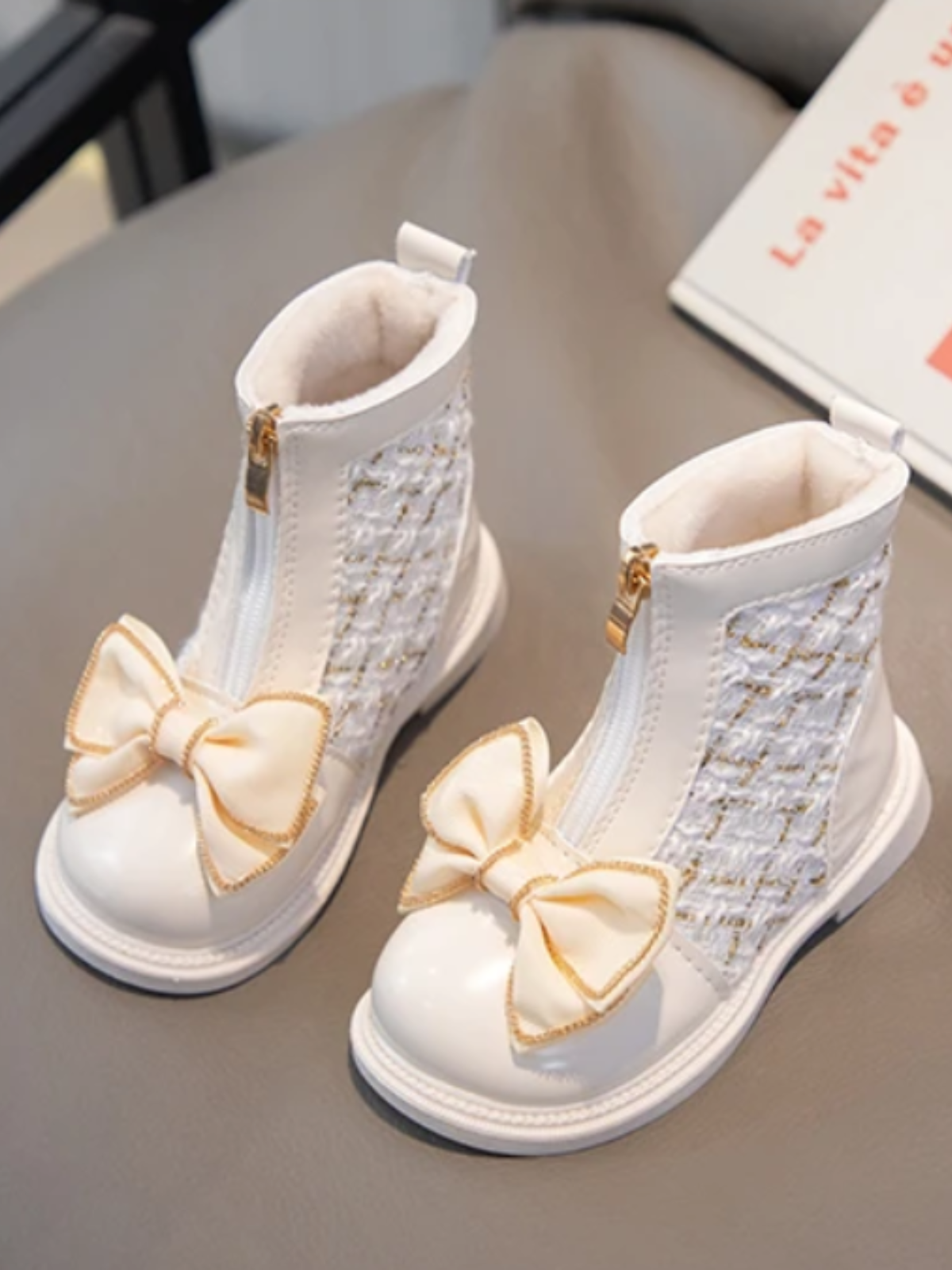 Mia Belle Girls Tweed Boots | Shoes By Liv & Mia