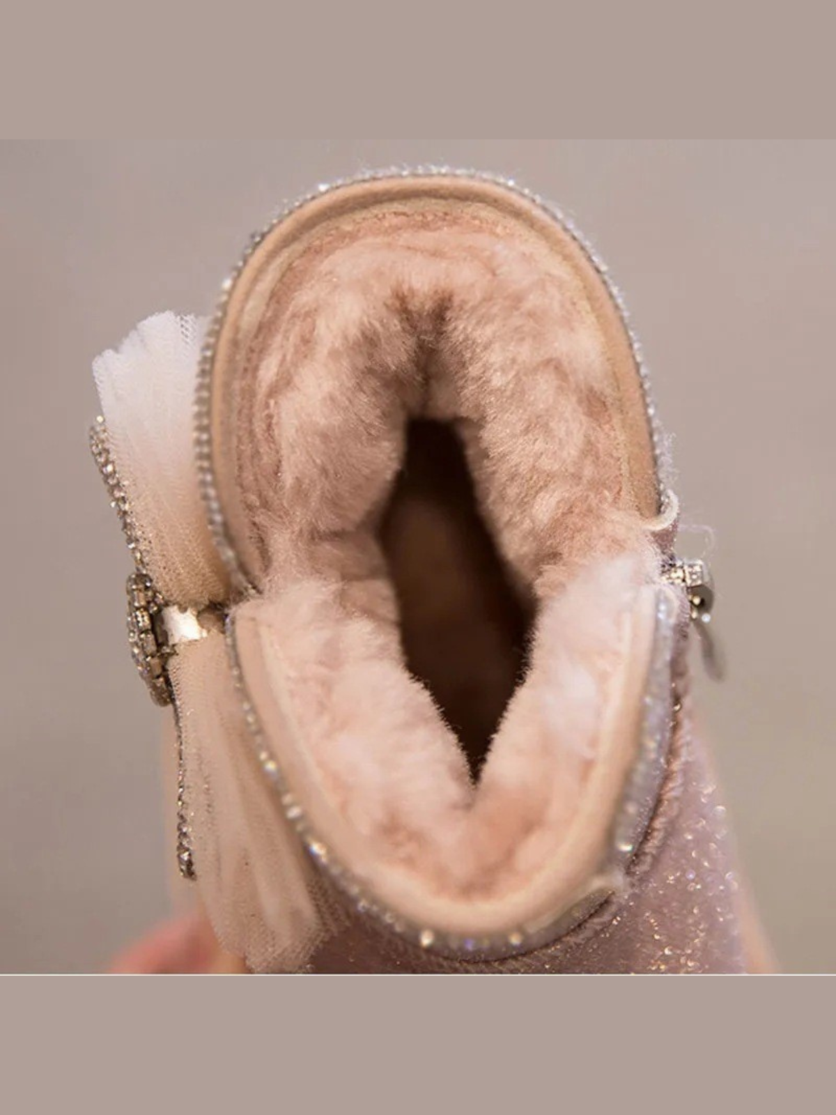 Mia Belle Girls Glitter Plush-Lined Boots | Shoes by Liv and Mia