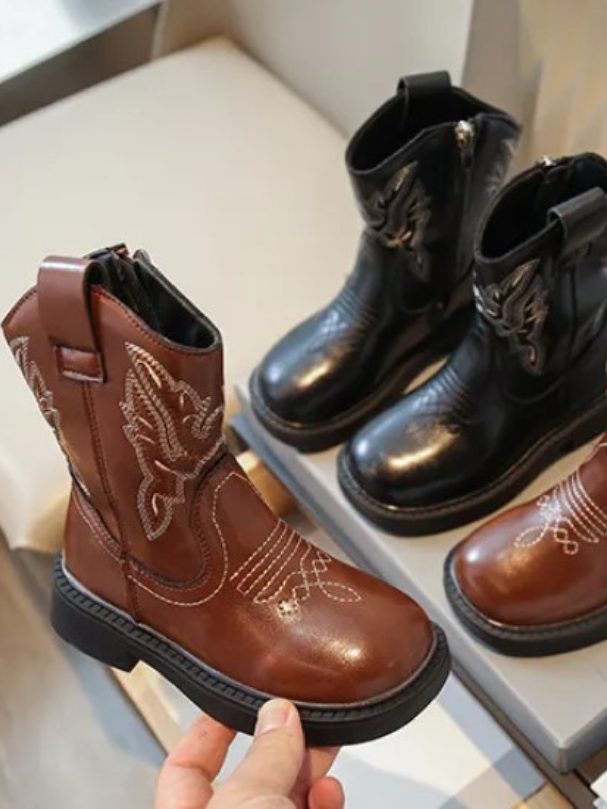 Mia Belle Girls Embroidered Cowboy Boots | Shoes By Liv & Mia
