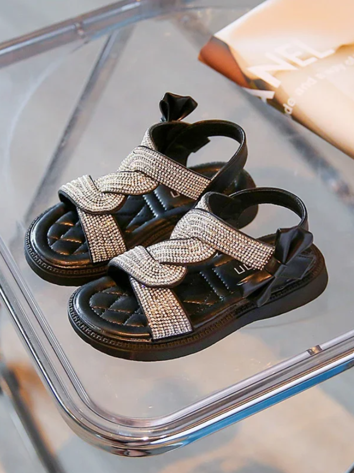 Shimmer and Shine: Girls' Fancy Glitter Sandals for Every Occasion