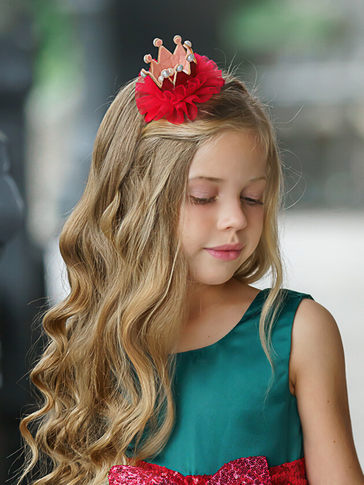 Crowned Cutie Glitter Crown Hair Clip