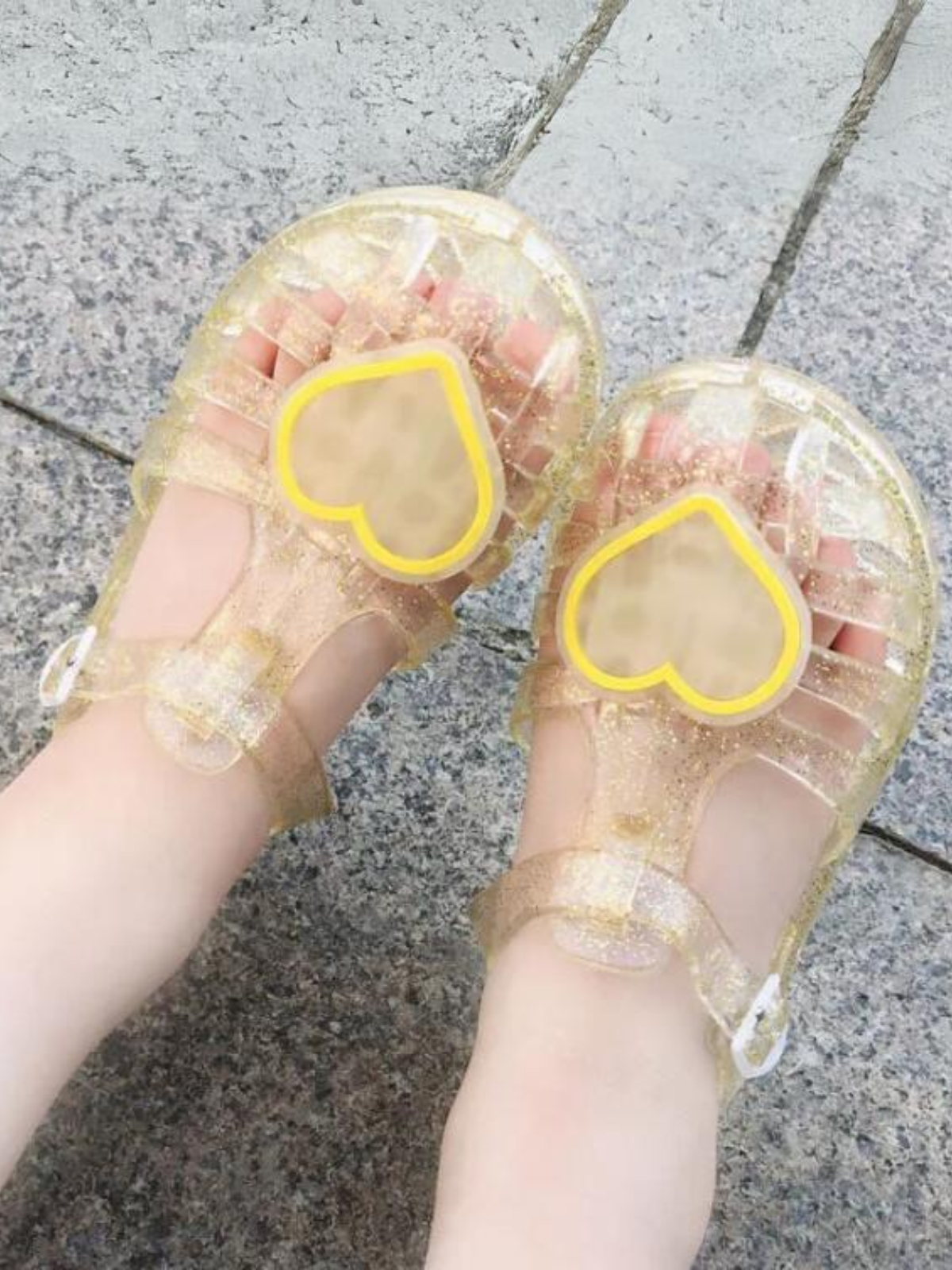 Girls Jelly Heart Sandals | Mia Belle Girls Shoes by Liv And Mia