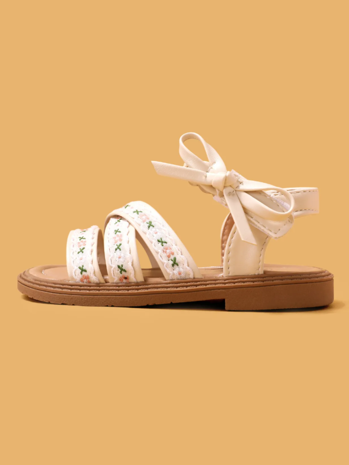 Girls Boho Floral Sandals