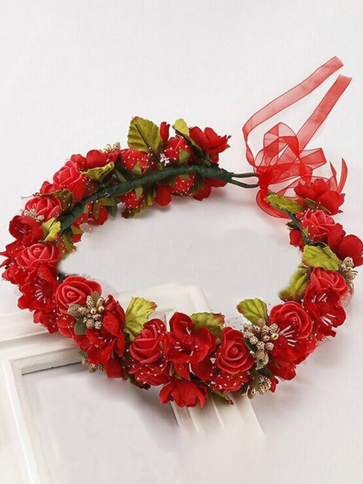 Girls Hello Spring Flower Halo