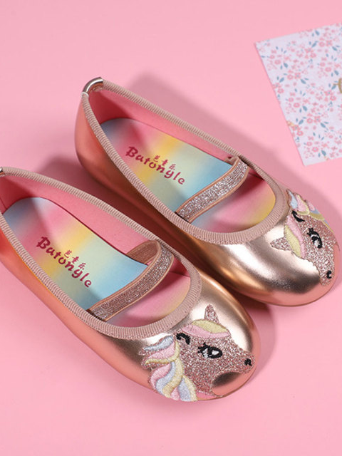 Shoes By Liv & Mia | Unicorn Metallic Ballet Flats - Mia Belle Girls