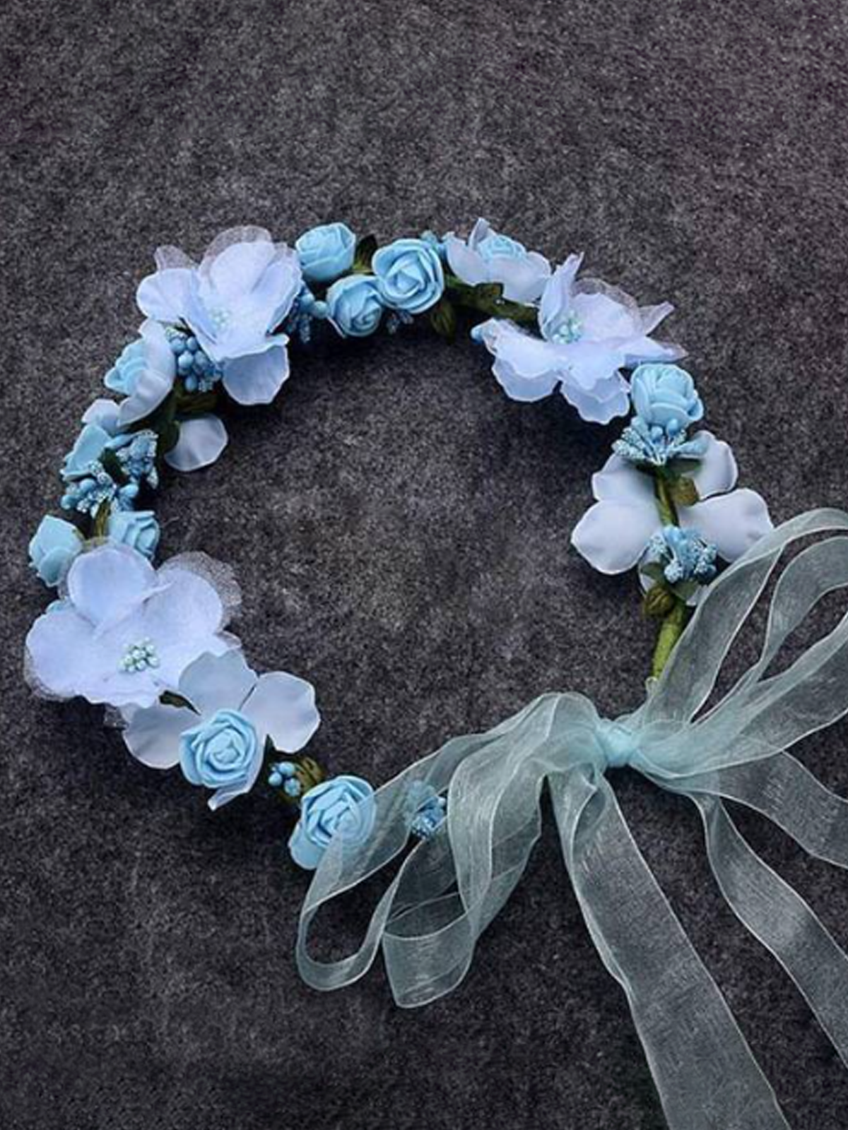 Girls Flower and Leaf Halo