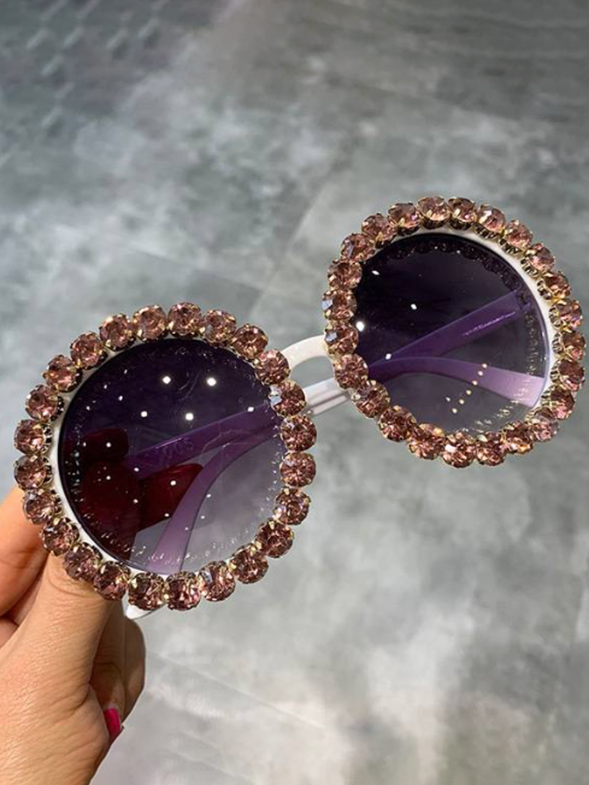 Girls Beautiful Rhinestone Sunglasses