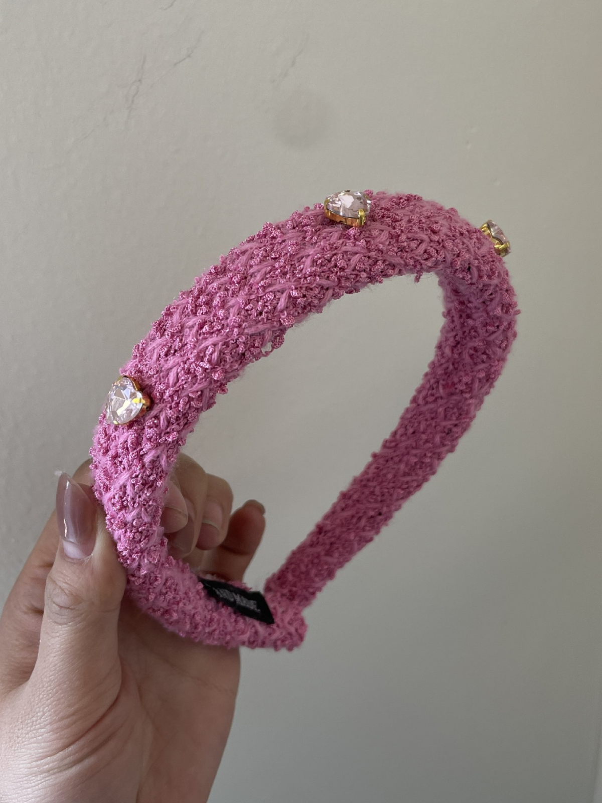 Mia Belle Girls Pink Rhinestone Padded Headband | Girls Accessories