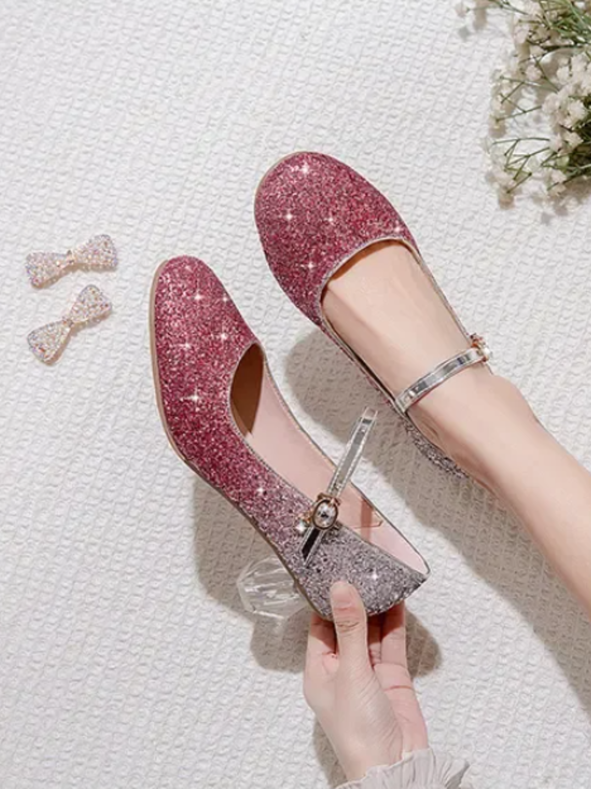 Mia Belle Girls Glitter Mary Jane Shoes | Shoes By Liv & Mia