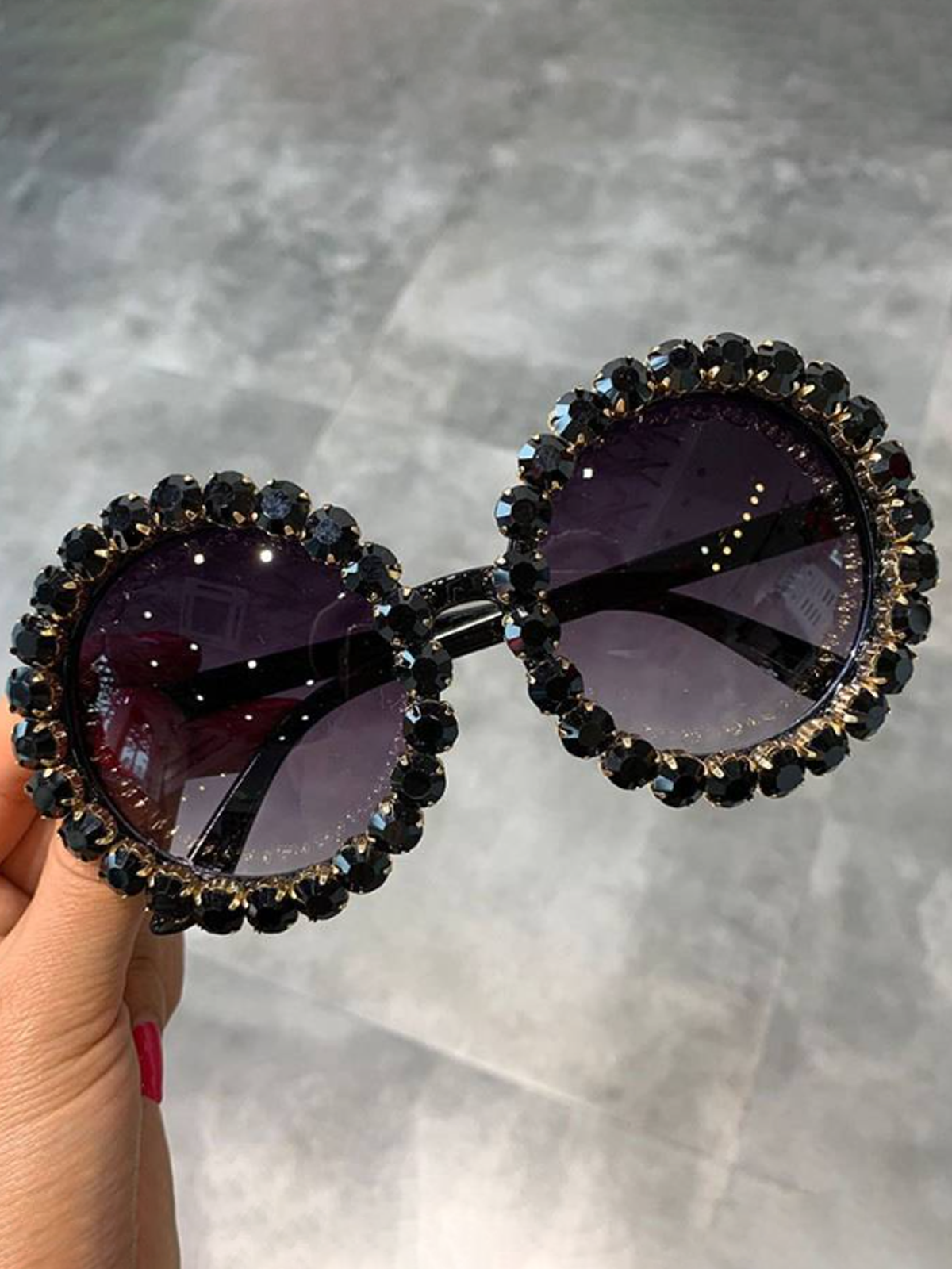 Girls Beautiful Rhinestone Sunglasses