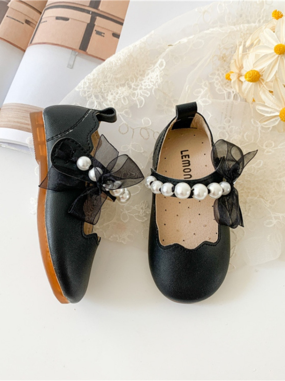 Pearled & Pretty Mary Jane Flats