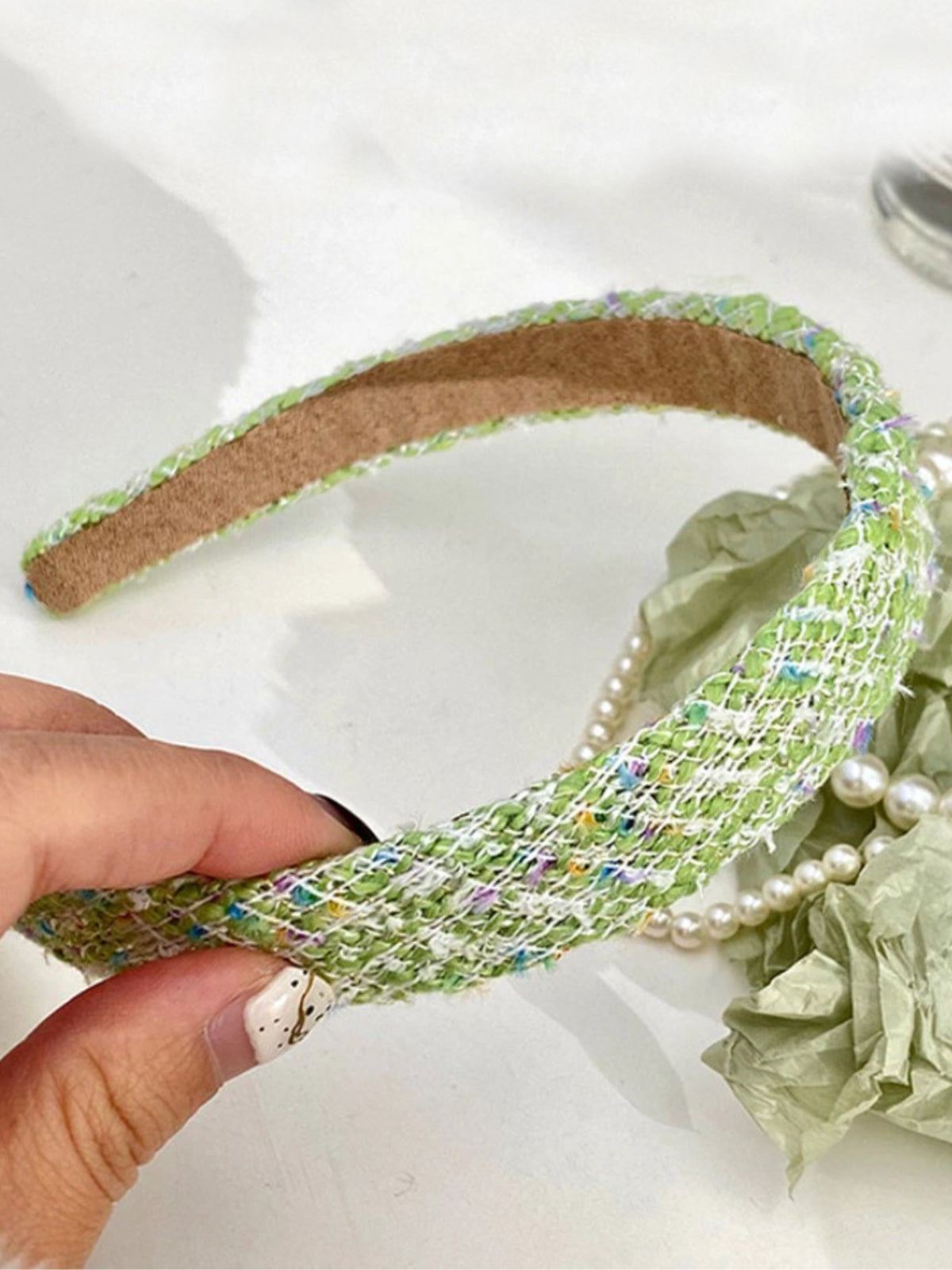 Mia Belle Girls Green Padded Headband | Girls Accessories