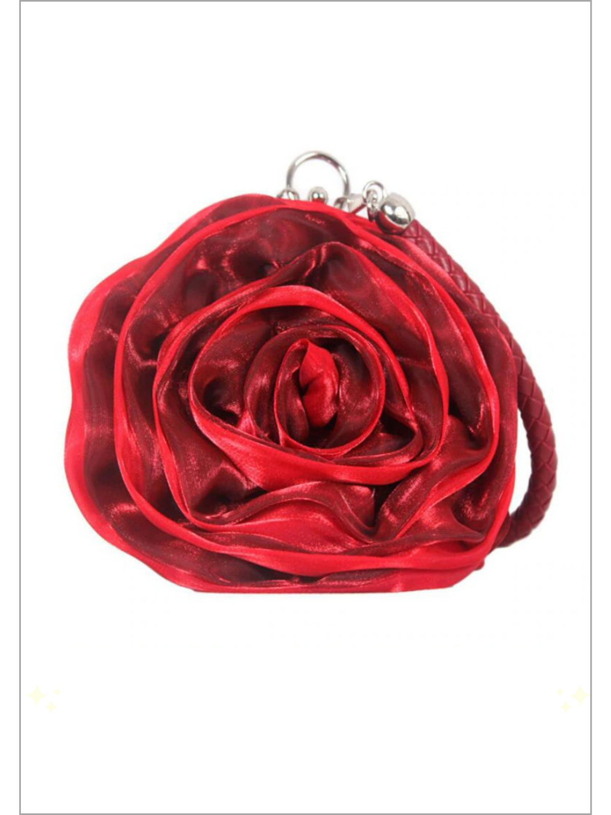 Mia Belle Girls Rose Flower Clutch | Girls Accessories