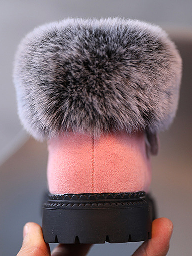 Shoes By Liv & Mia | Faux Fur Pom Pom Boots - Mia Belle Girls