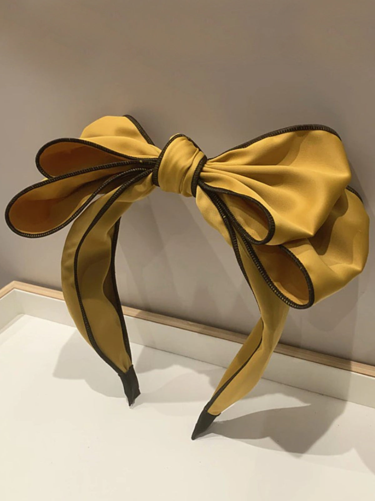 Mia Belle Girls Satin Bowknot Thick Headband | Girls Accessories