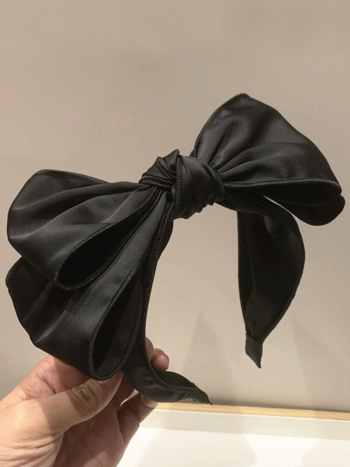 Mia Belle Girls Satin Bowknot Thick Headband | Girls Accessories