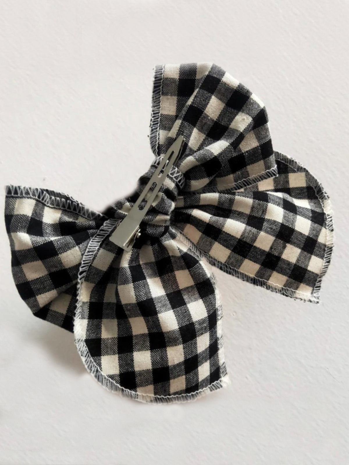 Kids Hair Accessories | Girls Gingham Hair Bow Clip | Mia Belle Girls