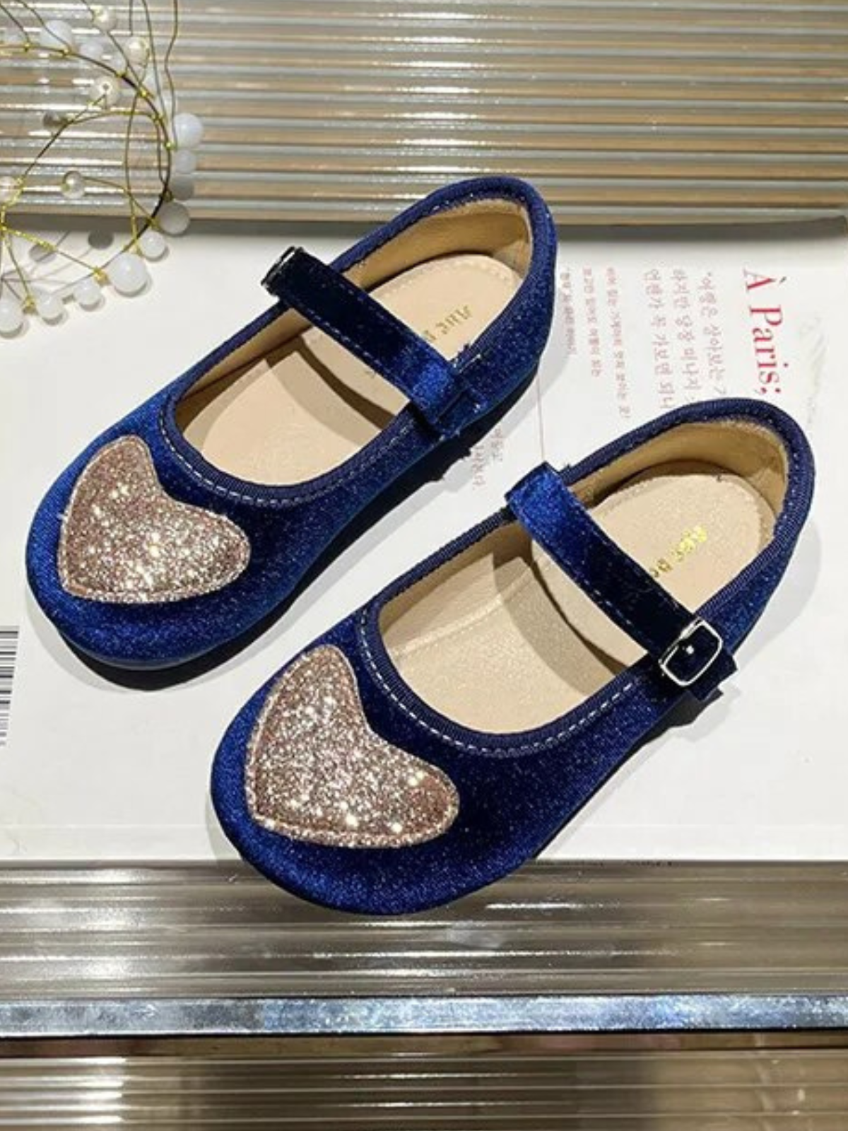 Mia Belle Girls Velvet Mary Jane Shoes | Shoes By Liv & Mia