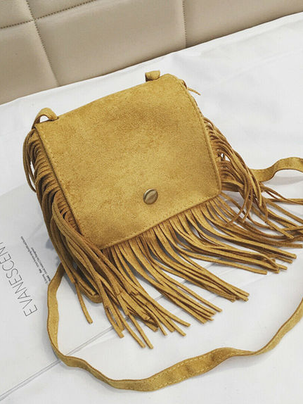 Little Girls Accessories | Sassy Suede Fringe Crossbody Bag