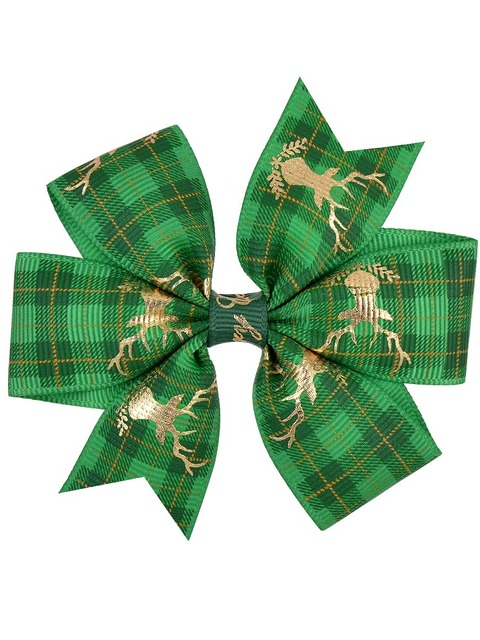 Girls Accessories | Festive Christmas Hair Bow Clips - Mia Belle Girls