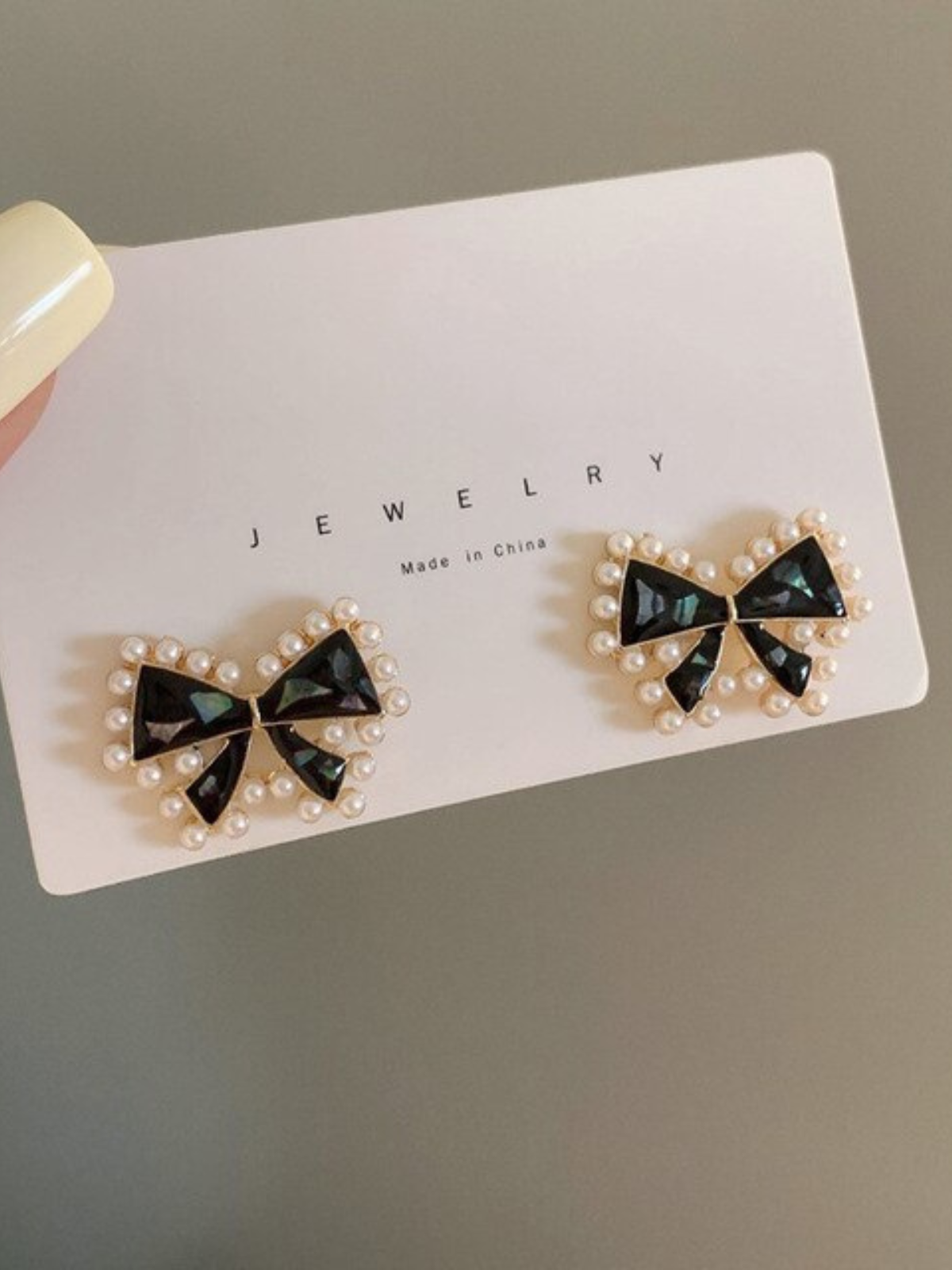 Mia Belle Girls Pearl Bowknot Earrings | Girls Accessories