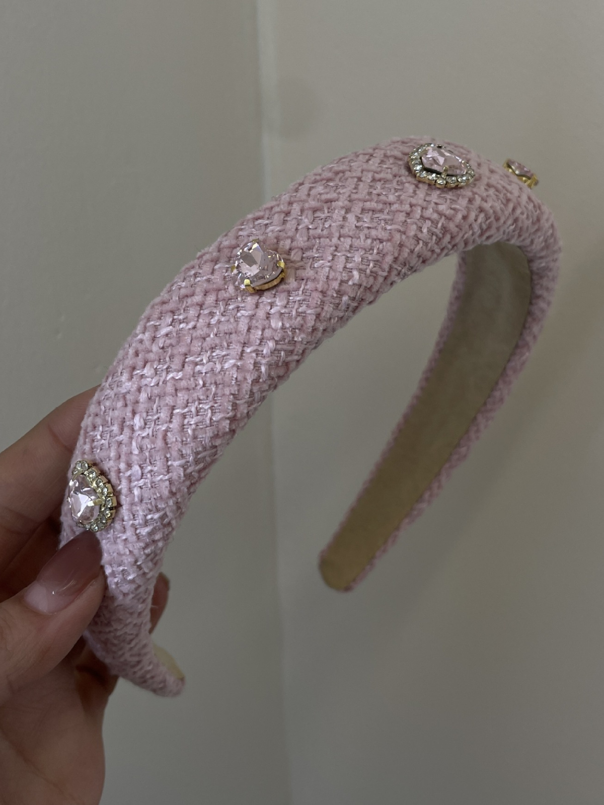 Mia Belle Girls Pink Rhinestone Padded Headband | Girls Accessories