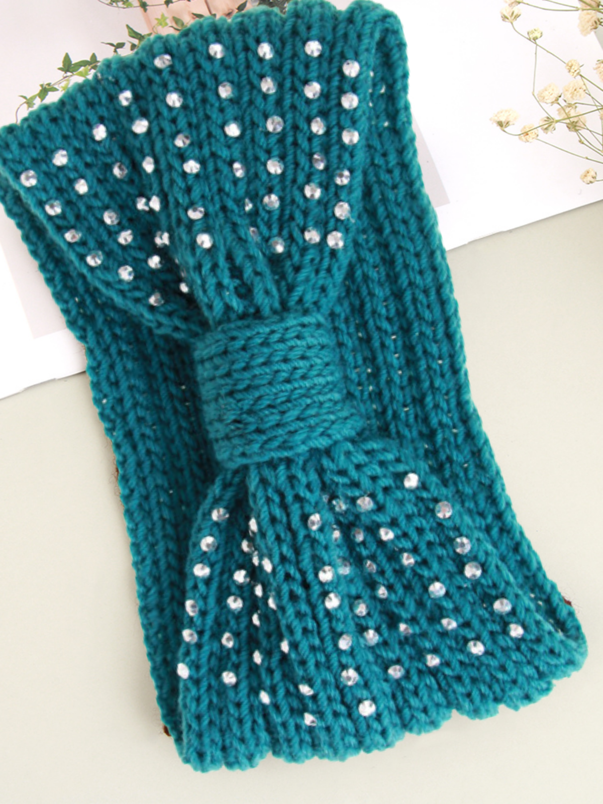 Cute Fashion Accessories | Girls Rhinestone Knitted Headband