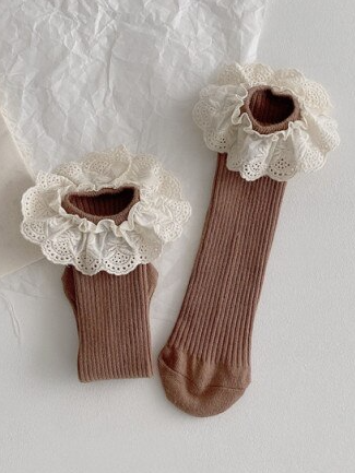 Girls Need Socks with Lace Trim Socks