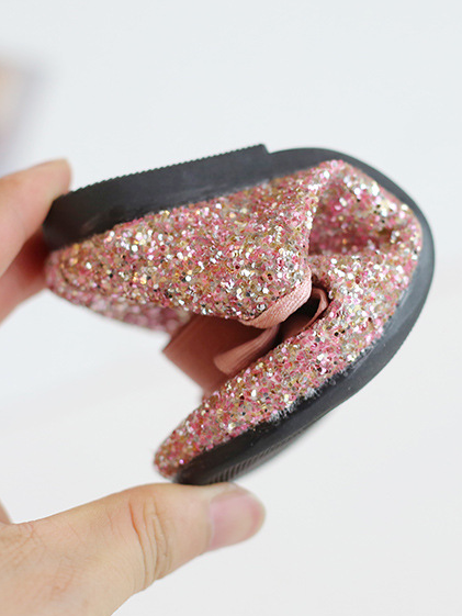 Shoes By Liv & Mia | Cute Sequin Bow Ballet Flats - Mia Belle Girls