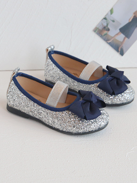 Shoes By Liv & Mia | Cute Sequin Bow Ballet Flats - Mia Belle Girls