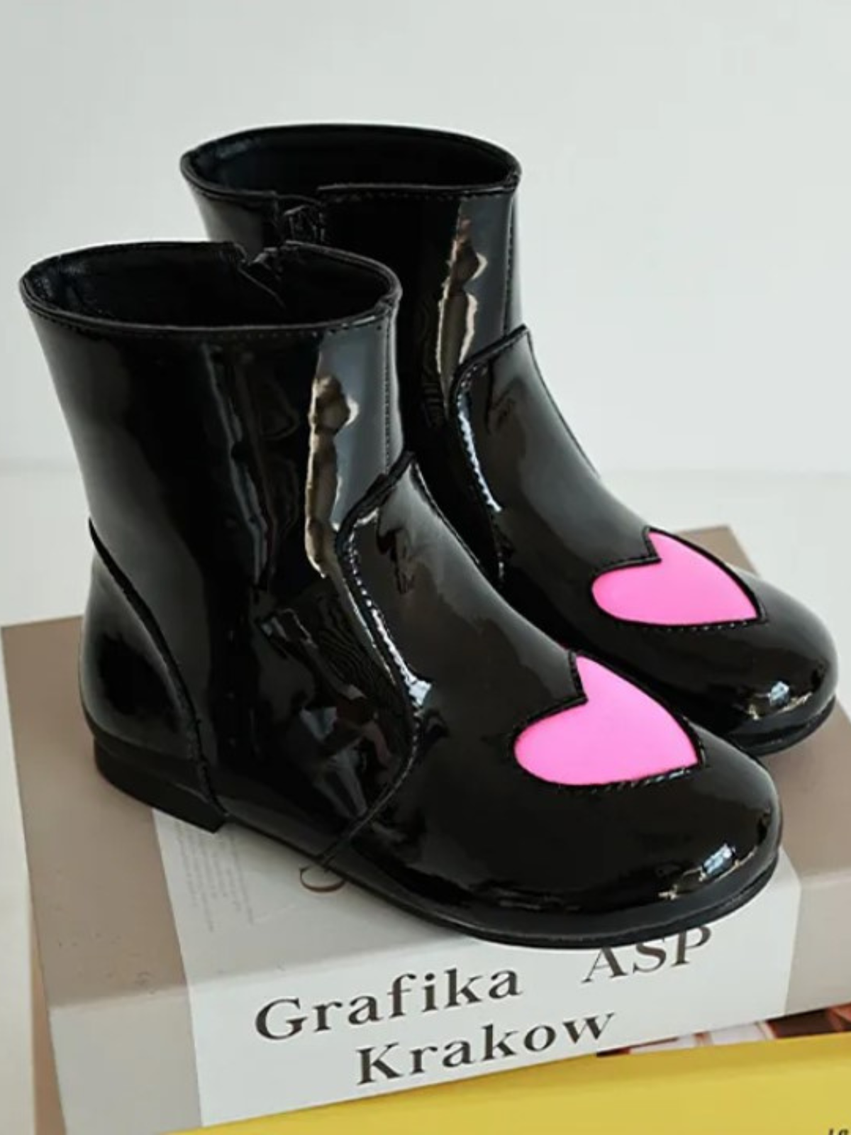 Mia Belle Girls Vegan Leather Patent Boots | Shoes By Liv & Mia