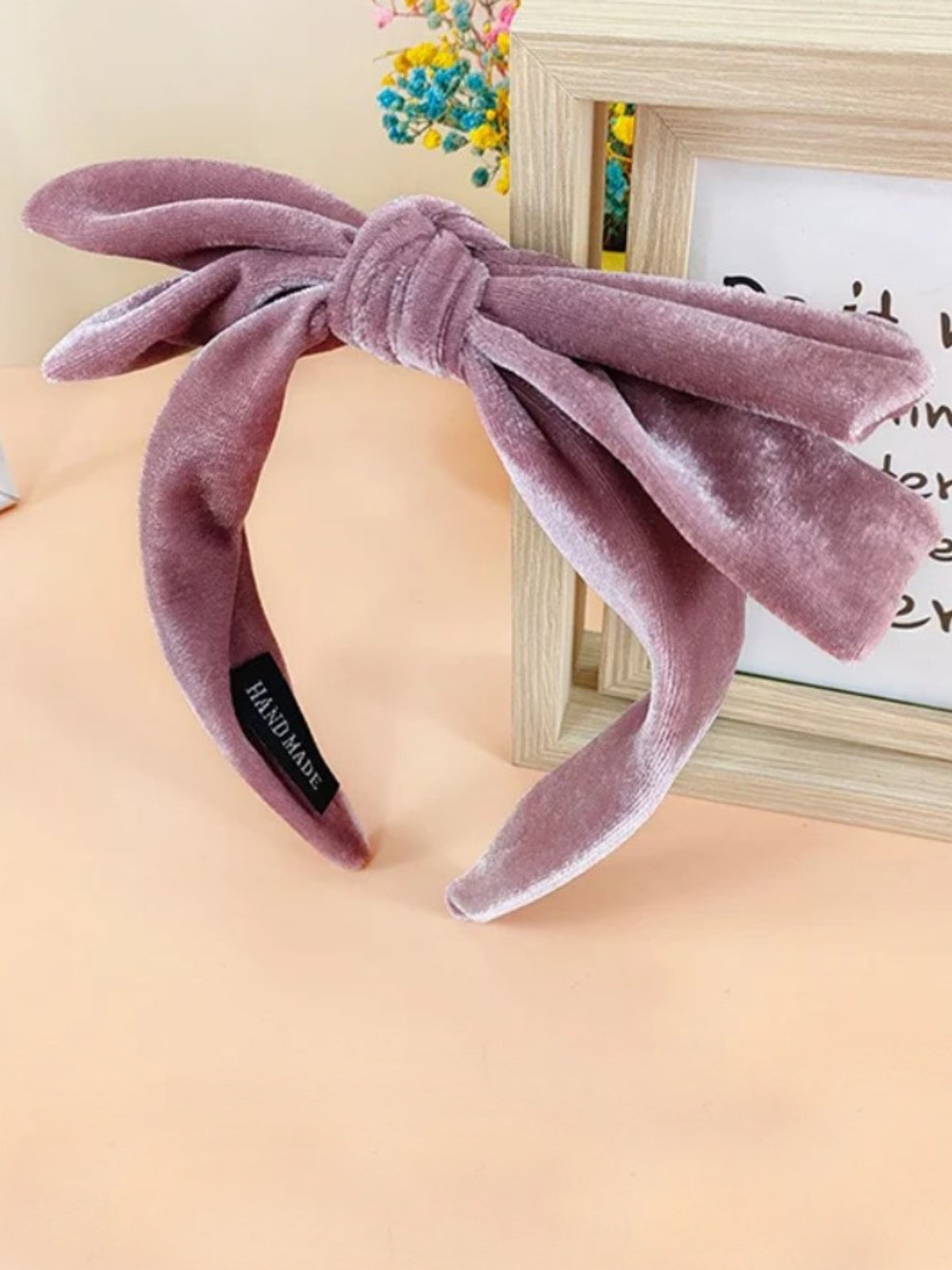 Mia Belle Girls Double Bow Velvet Headband | Girls Accessories