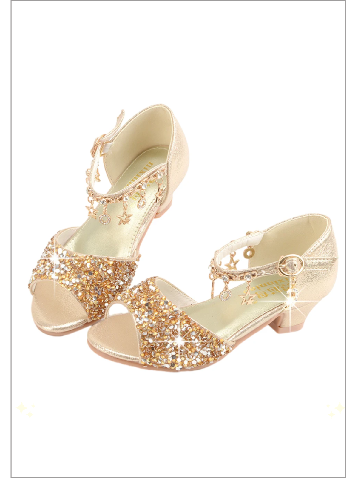 Mia Belle Girls Charmed Ankle Strap Heels | Shoes By Liv & Mia