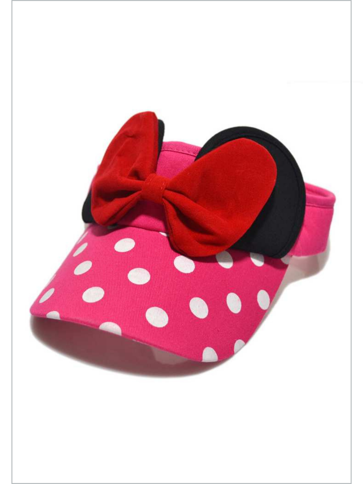 Mia Belle Girls Polka Dot Visor Hat | Girls Accessories