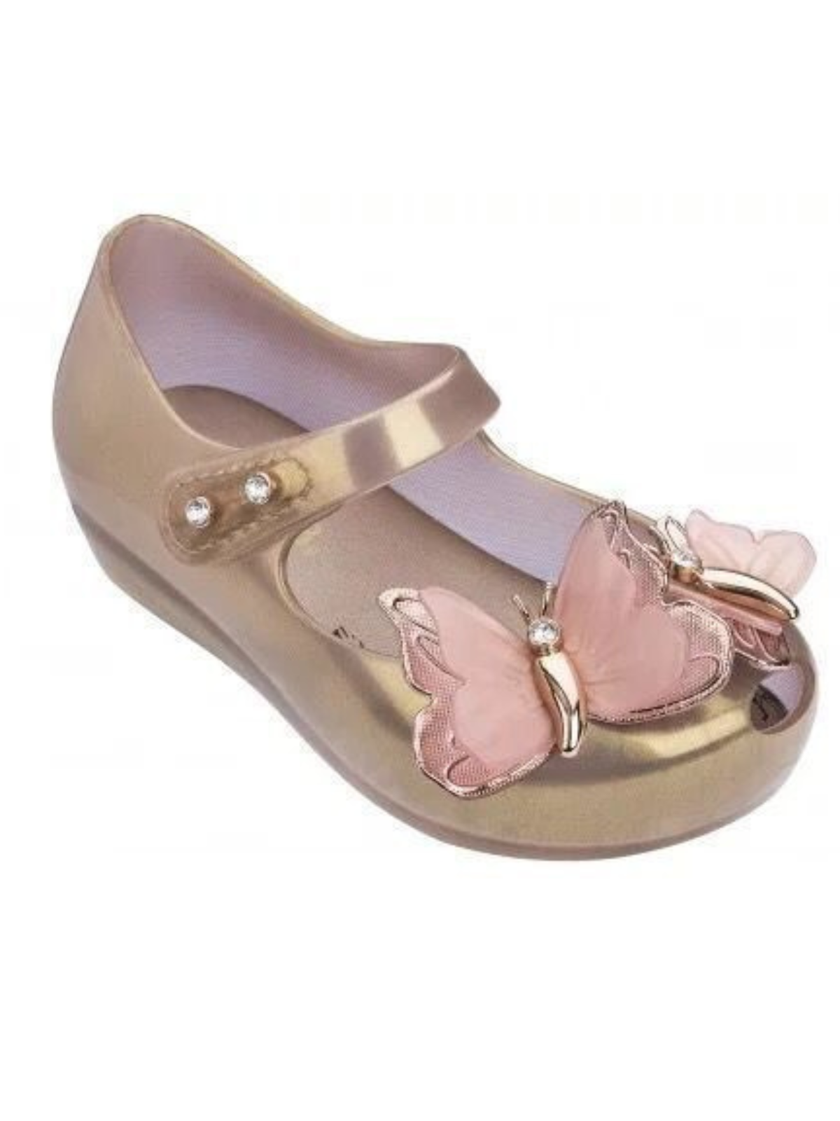 Toddler Shoes By Liv & Mia | Gold Butterfly Jelly Flats by Liv & Mia
