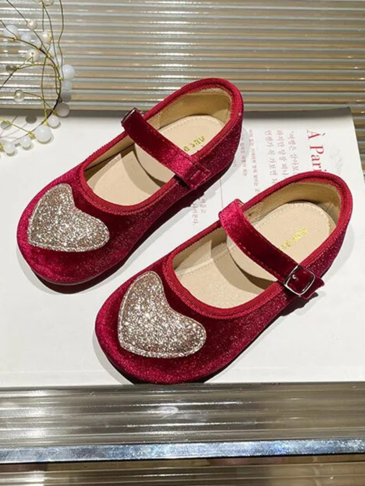 Mia Belle Girls Velvet Mary Jane Shoes | Shoes By Liv & Mia