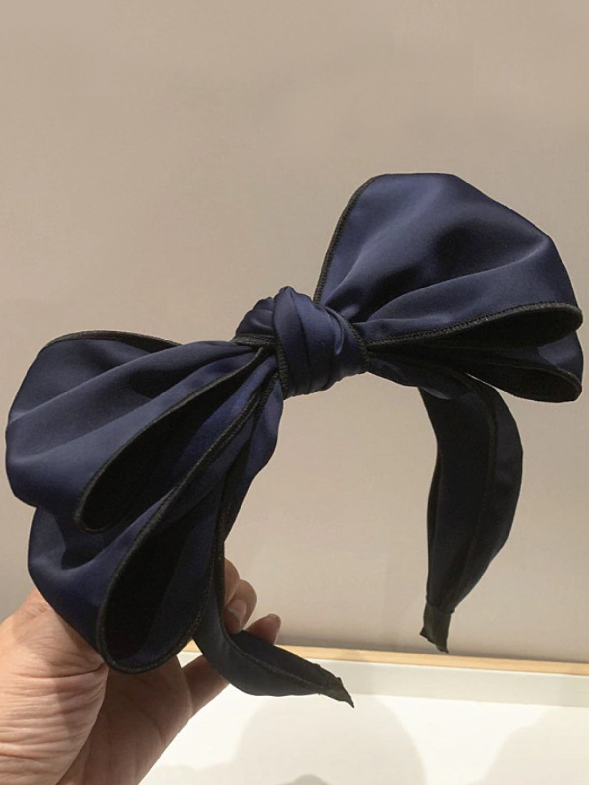 Mia Belle Girls Satin Bowknot Thick Headband | Girls Accessories
