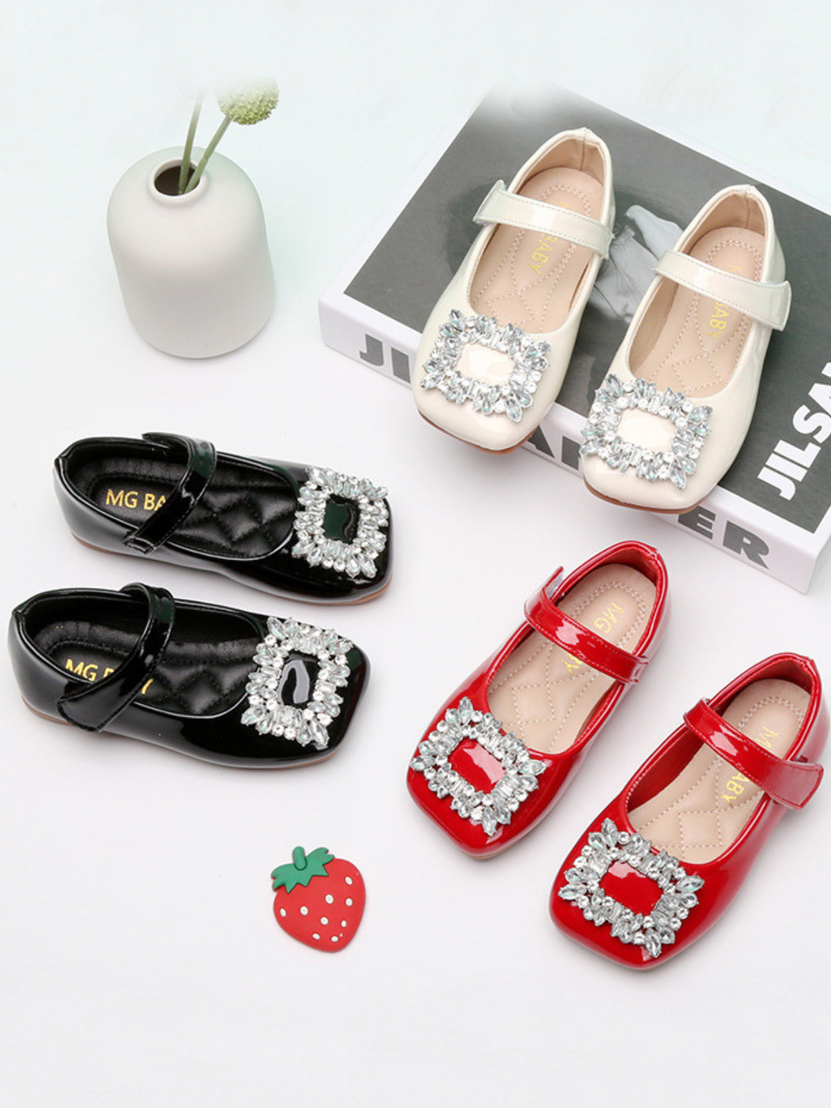 Mia Belle Girls Square Toe Mary Jane Shoes | Shoes By Liv & Mia