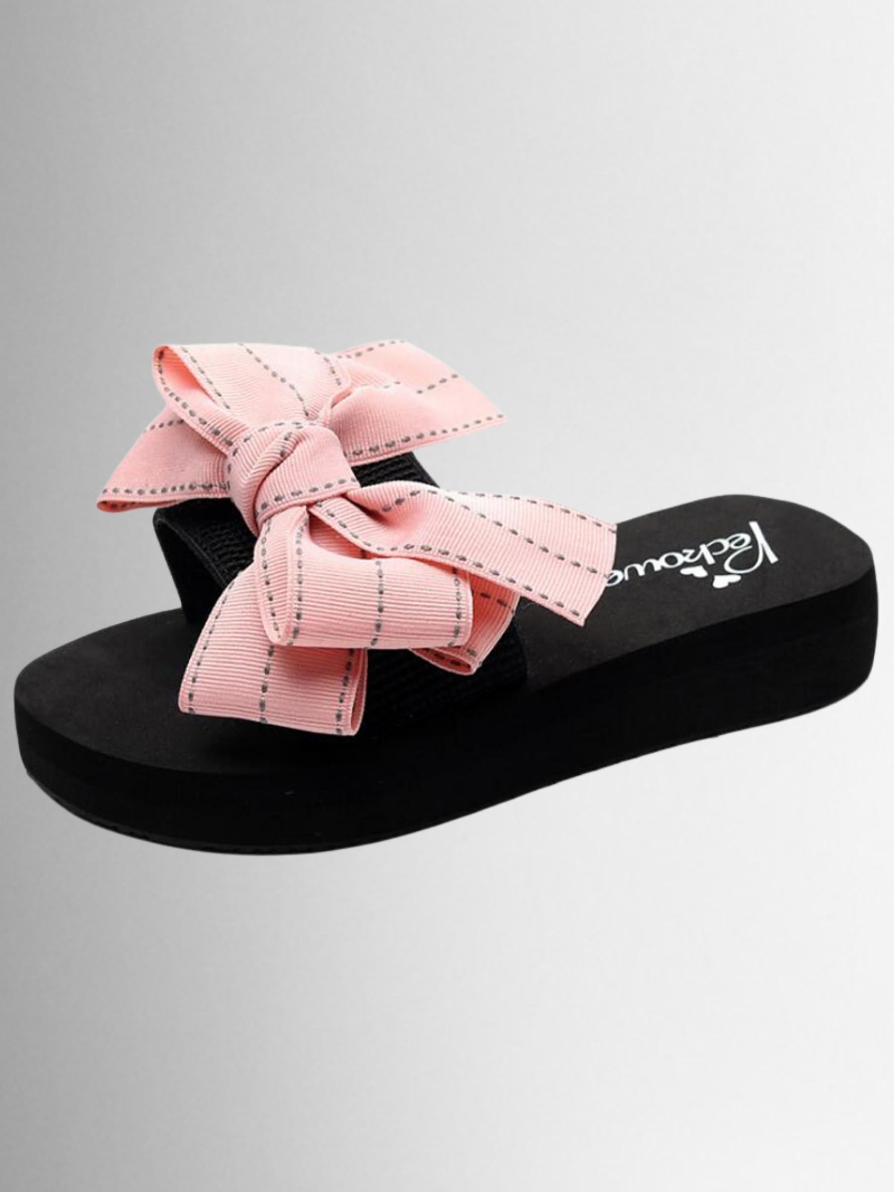 Shoes By Liv & Mia | Girls Bow Flip Flops - Mia Belle Girls
